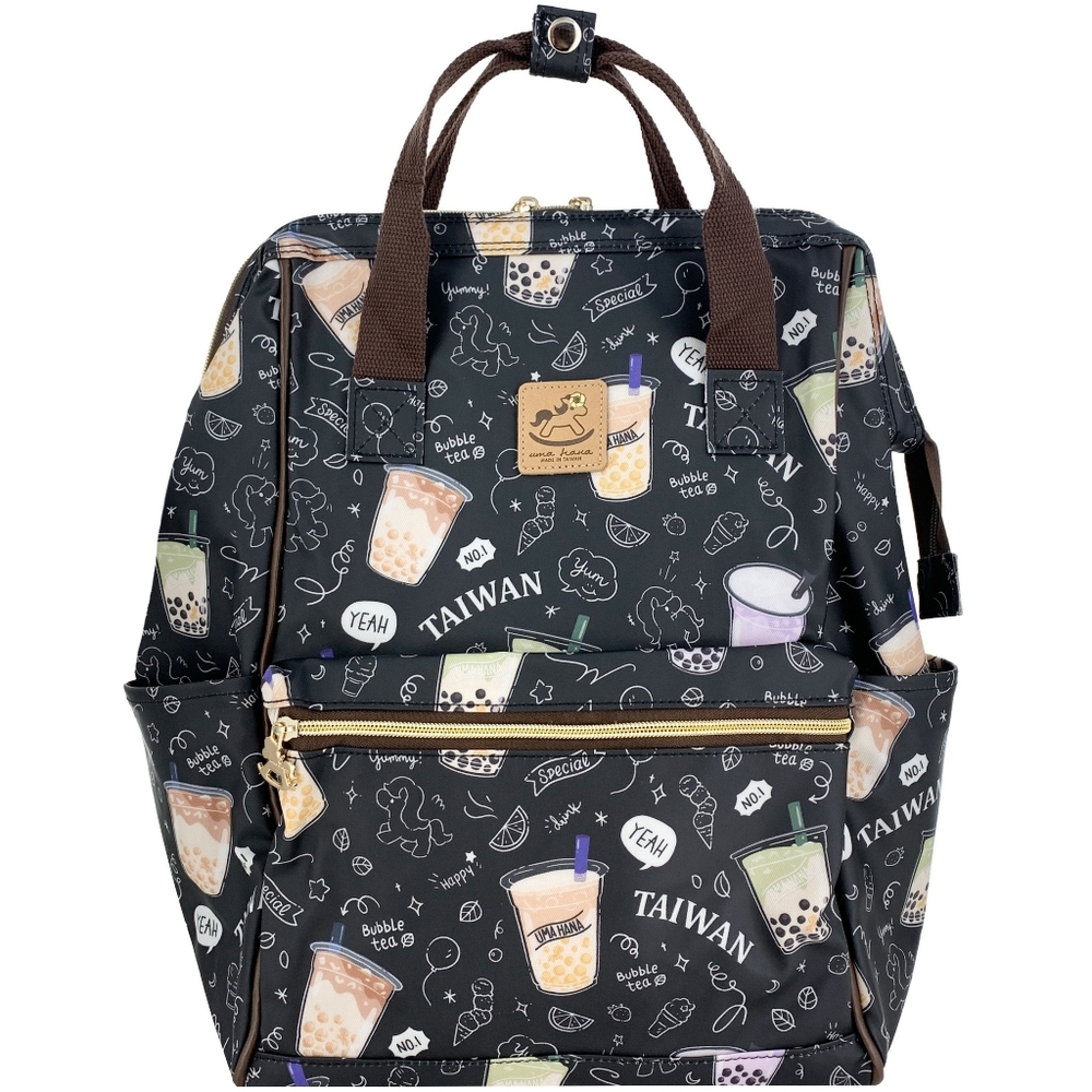 Waterproof Taiwan Boba Large Opening Backpack
